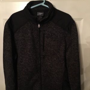 Men’s black XL CB fleece/sweater jacket